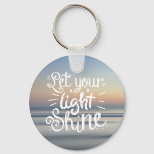 Porte-clés Laissez votre citation brillante - Sunset Ocean