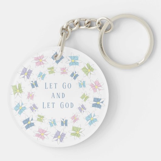 Porte-clés Laissons Dieu aller (Dos)