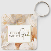 Porte-clés Laissons Dieu Citer l'inspiration chrétienne (Dos)