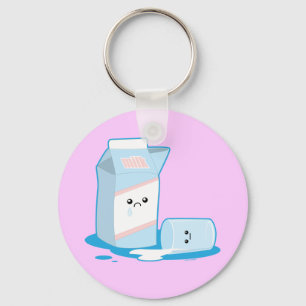 Porte-clés Lait déversé