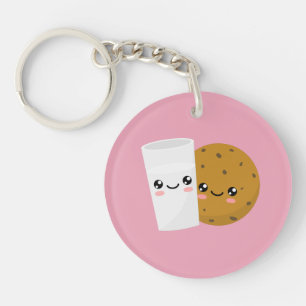 Porte-clés Lait et biscuit