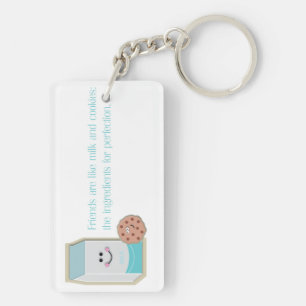 Porte-clés Lait et biscuits