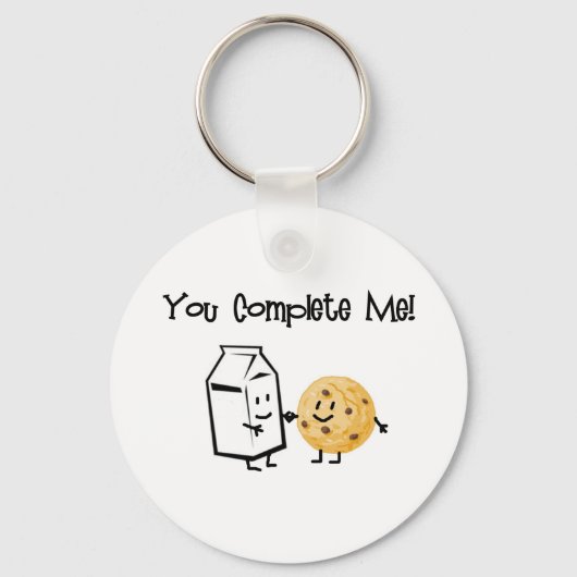 Porte-clés Lait et cookies (Recto)