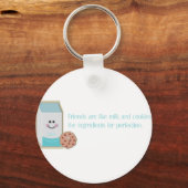 Porte-clés Lait et cookies (Recto)