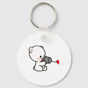 Porte-clés Lait Mocha Couple Valentine Design 1