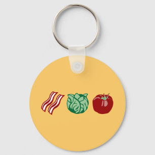 Porte-clés Laitue de lard et tomate - le BLT !