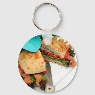 Porte-clés Laitue et tomate de lard