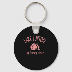 Porte-clés Lake Burton Ga Mon Endroit Heureux Bateau Pêche Ca