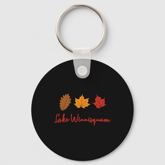 Porte-clés Lake Winnisquam Fall Foliage Autumn Leaf Ing Oak M (Recto)