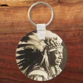 Porte-clés Lakota Sioux Chief White Swan (Recto)