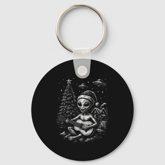 Porte-clés L'Alien aime Noël (Recto)