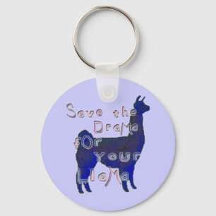 Porte-clés lama de drame
