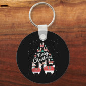 Porte-clés Lama Xmas Tree Llamas Christmas Tree (Recto)