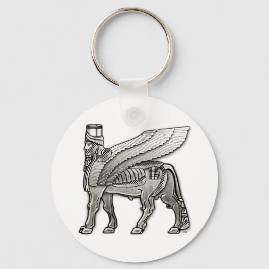 Porte-clés Lamassu taureau ailé babylonien (Recto)