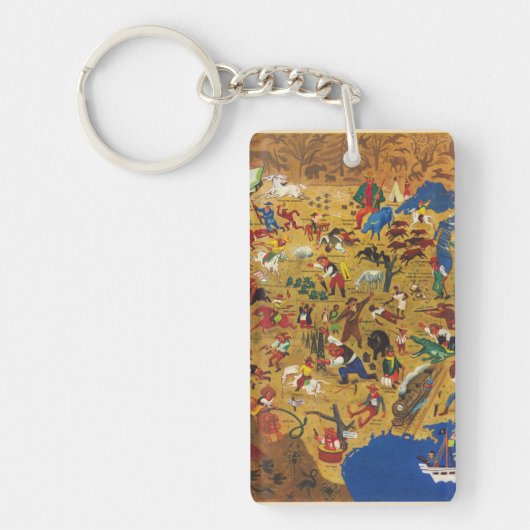 Porte-clés L'Amérique de William Gropper - folklore de bande (Devant)