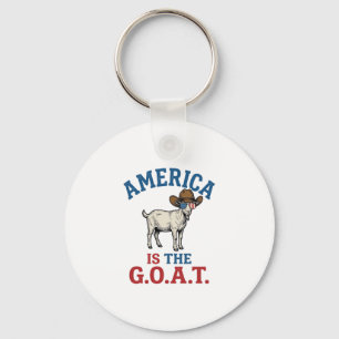 Porte-clés L'Amérique Est La G.O.A.T Chemise de Cow-boy Patri