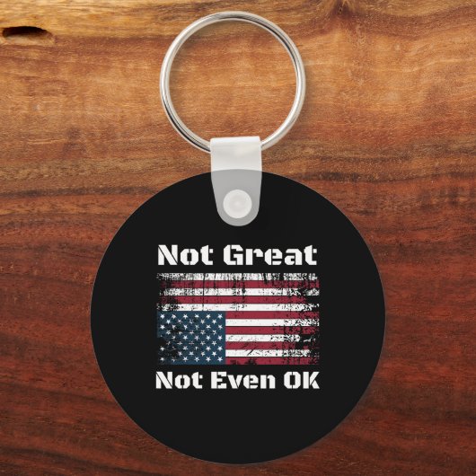 Porte-clés L'Amérique Pas Génial Même Pas Ok Les Américains R (Recto)