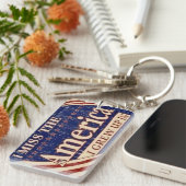 Porte-clés L'Amérique que j'ai grandie dedans (Devant droit)
