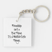 Porte-clés "L'amitié n'est pas une grande chose..." Coeur (Dos)