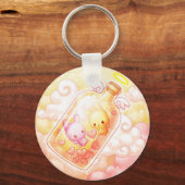 Porte-clés L'amour dans un Porte - clé de bouteille (Recto)