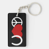 Porte-clés L'amour de la paix (Dos)