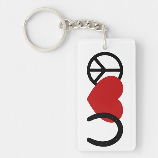 Porte-clés L'amour de la paix (Devant)