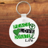 PORTE-CLÉS L'AMOUR DE LA PAIX DONNE LA VIE (Recto)