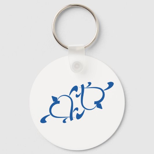 Porte-clés L'amour de la tortue - Yin Yang (Recto)