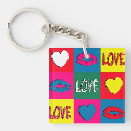 Porte-clés L'amour de l'art pop (Devant)