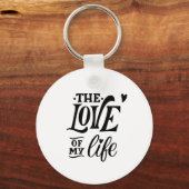 Porte-clés L'Amour de ma vie – Conception de typographie roma (Recto)