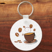 Porte-clés L'amour du café (Recto)