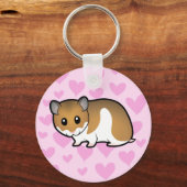 Porte-clés L'amour du hamster syrien (Recto)