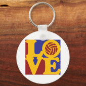 Porte-clés L'amour du volleyball (Recto)