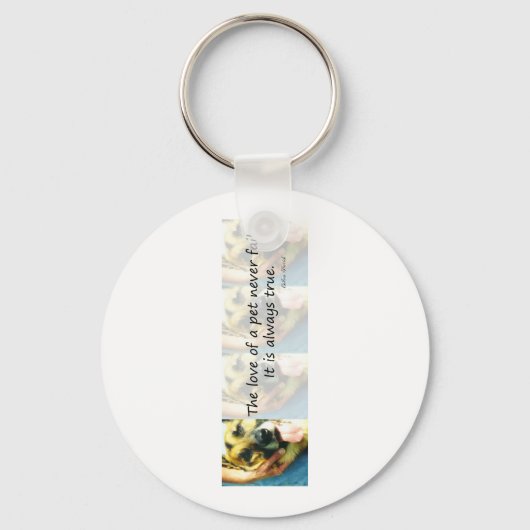 Porte-clés L'amour d'un animal de compagnie (Recto)