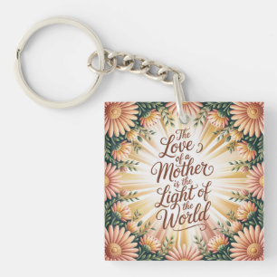 Porte-clés L'amour d'une mère est la lumière du monde