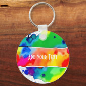 Porte-clés L'amour est amour LGBT Pride Rainbow Custom (Verso)