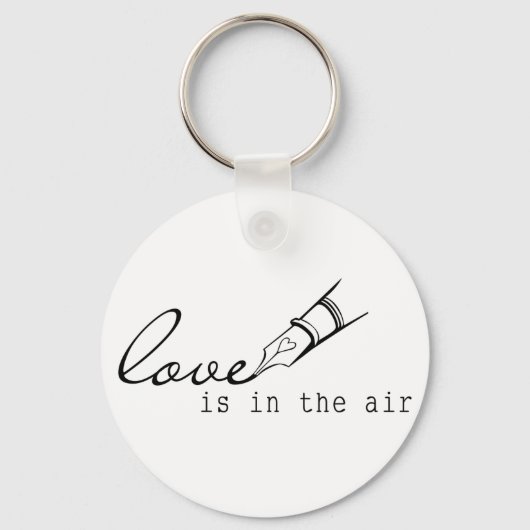 Porte-clés l'amour est dans l'air (Recto)