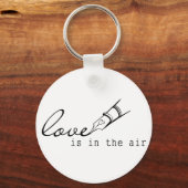 Porte-clés l'amour est dans l'air (Recto)