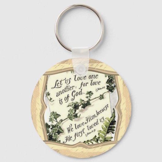 Porte-clés "L'amour est de Dieu" (Recto)