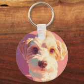 Porte-clés L'amour est inconditionnel, surtout d'un chien. (Verso)