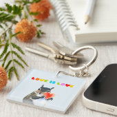 Porte-clés L'amour est l'amour (Devant Droit)