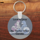 Porte-clés L'amour est l'amour gay porte - clé (Recto)