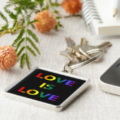 Porte-clés L'amour est l'amour, la fierté LGBT (Côté)