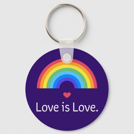 Porte-clés L'amour est l'amour. LGBT+FIDE. Queer. (Recto)