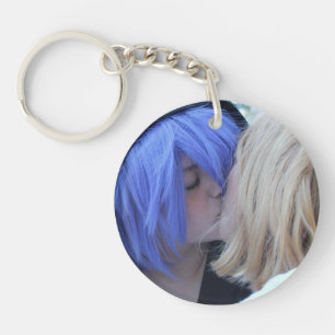 Porte-clés L'amour est l'amour Rainbow Photo personnalisée