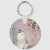 Porte-clés L'amour est un Ragdoll serré sur vos genoux (Verso)