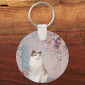 Porte-clés L'amour est un Ragdoll serré sur vos genoux (Verso)