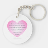 Porte-clés L'amour est une citation du patient Valentine | Po (Dos)