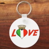 Porte-clés L'amour italien couronné (Recto)