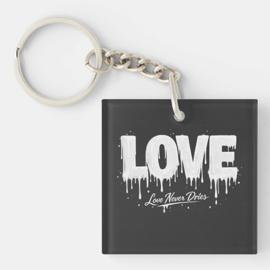 Porte-clés L'amour ne sèche jamais (Devant)